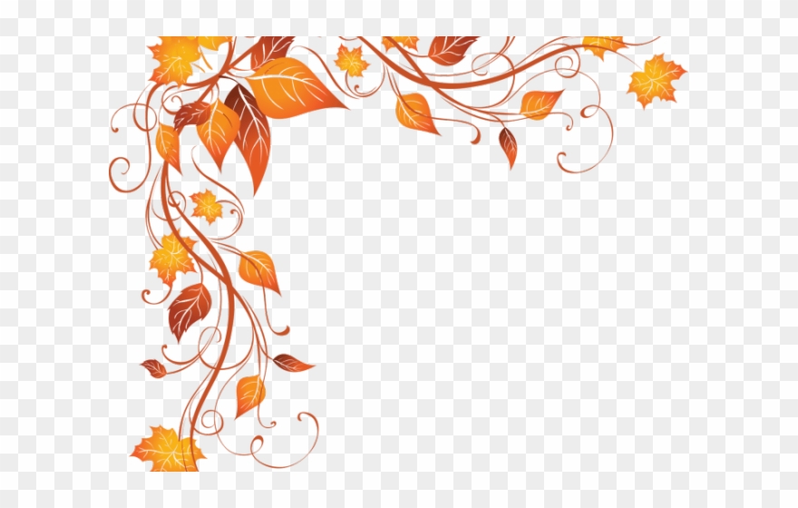 Fall Clipart Decorative - Border Corner Frame Png Transparent Png