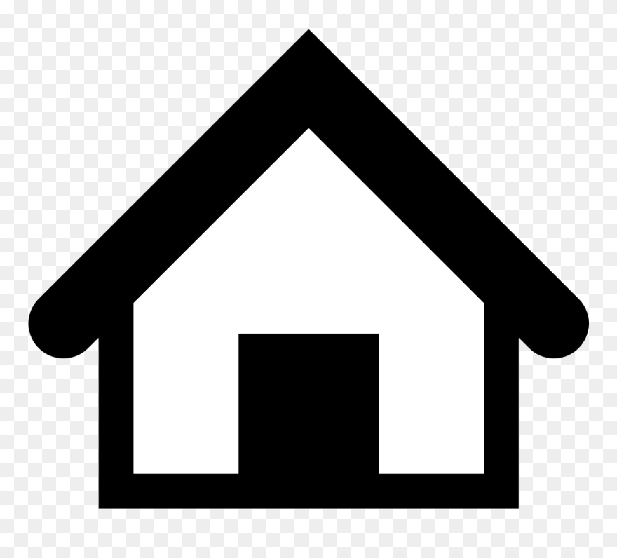 Cubby Space - House Icon Black Transparent Clipart
