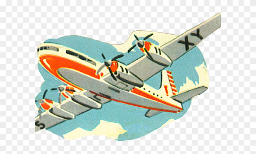 Vintage Clipart Aeroplane - Monoplane - Png Download