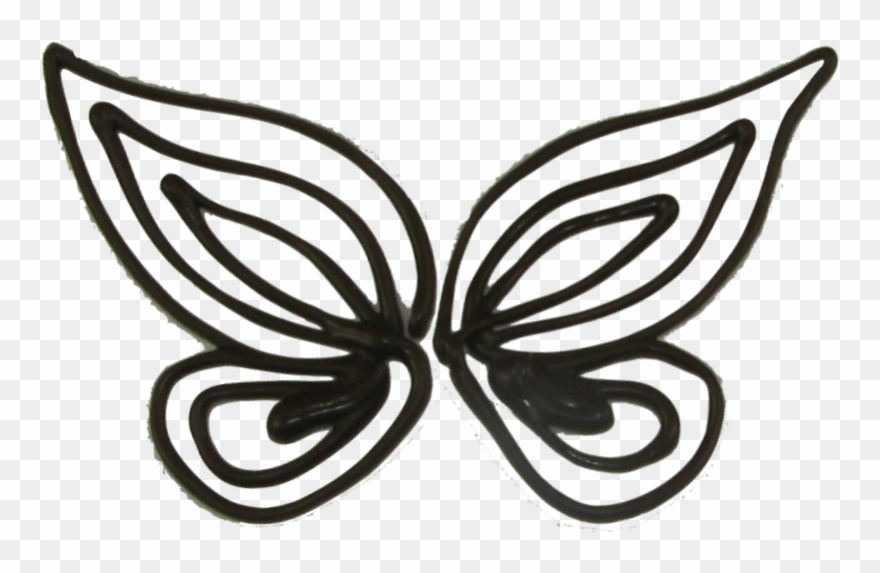 Chocolate Butterflies Template - Butterfly Template For Chocolate Clipart