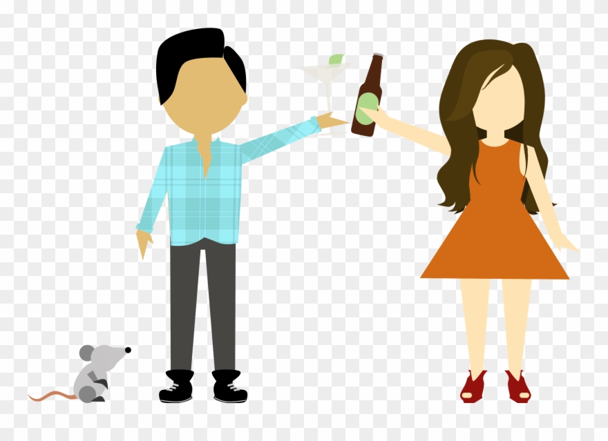 Somehow, Amid The Skyscrapers, Eucalyptus Cocktails - Cartoon Clipart