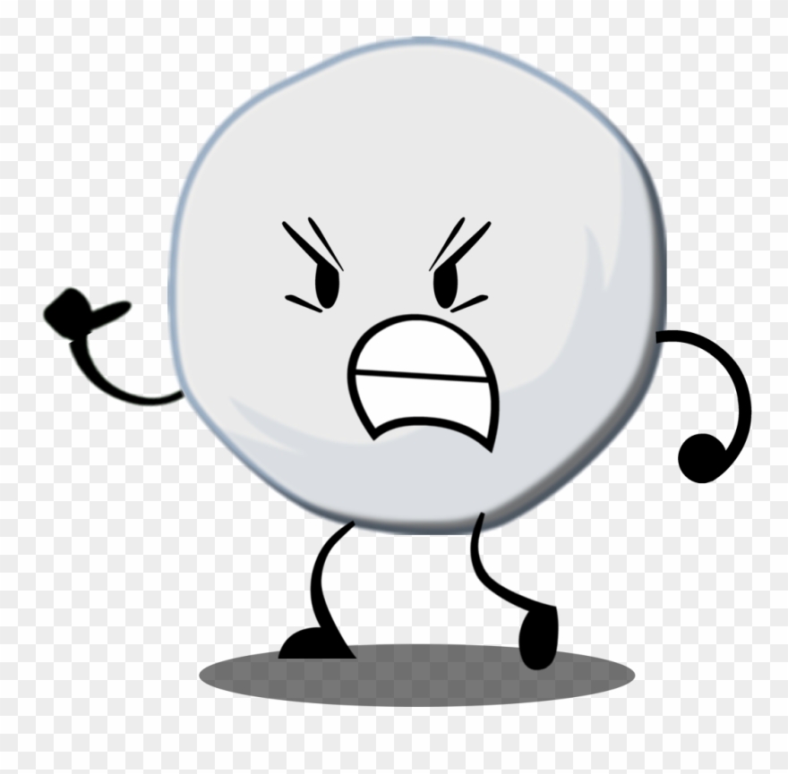 Snowball With Shadow Clipart