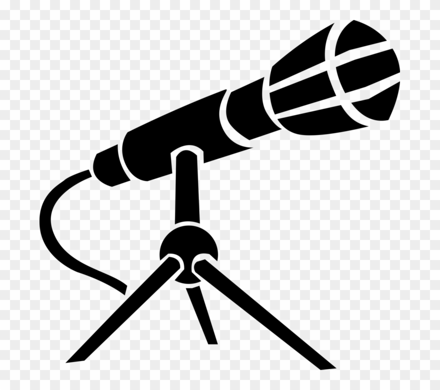 Vector Illustration Of Acoustic To Electric Transducer Clipart