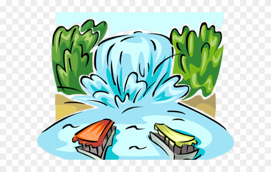 Mountain Clipart Waterfall - Cachoeira Vetor Png Transparent Png