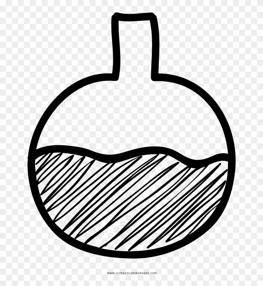 Beaker Coloring Page - Line Art Clipart