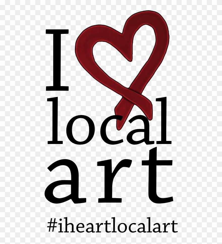 I Heart Local Art - Heart Clipart