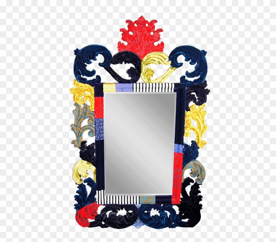 Red, Blue And Black - Picture Frame Clipart