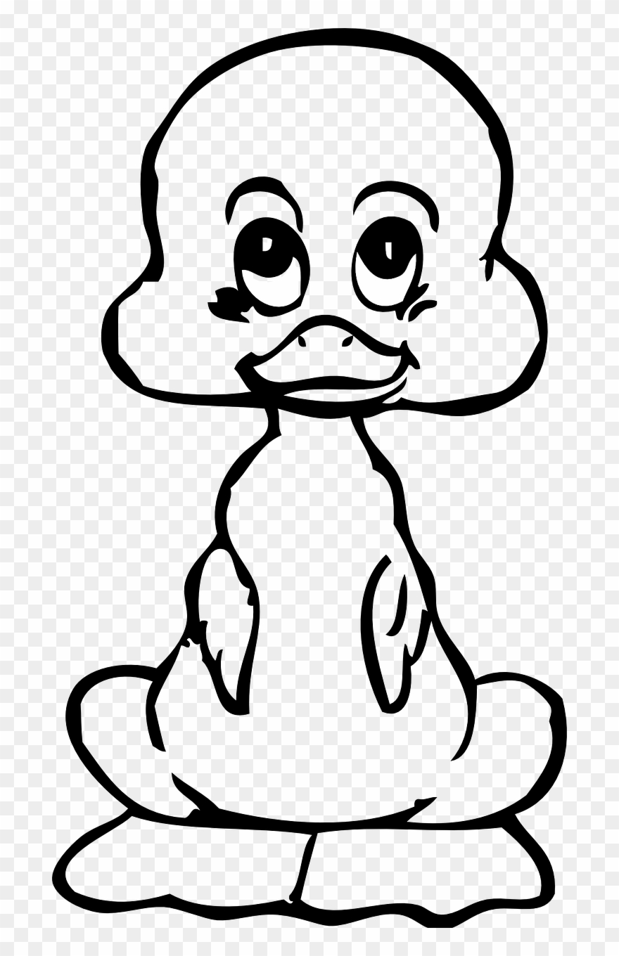 Vector Graphics,free Pictures - Ugly Duckling Clipart Black And White - Png Download