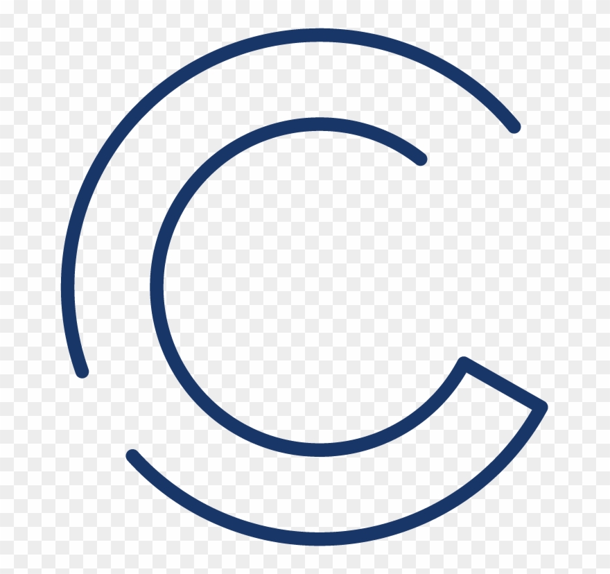 Cottey C One Color Cyan Cottey C One Color Navy - Circle Clipart