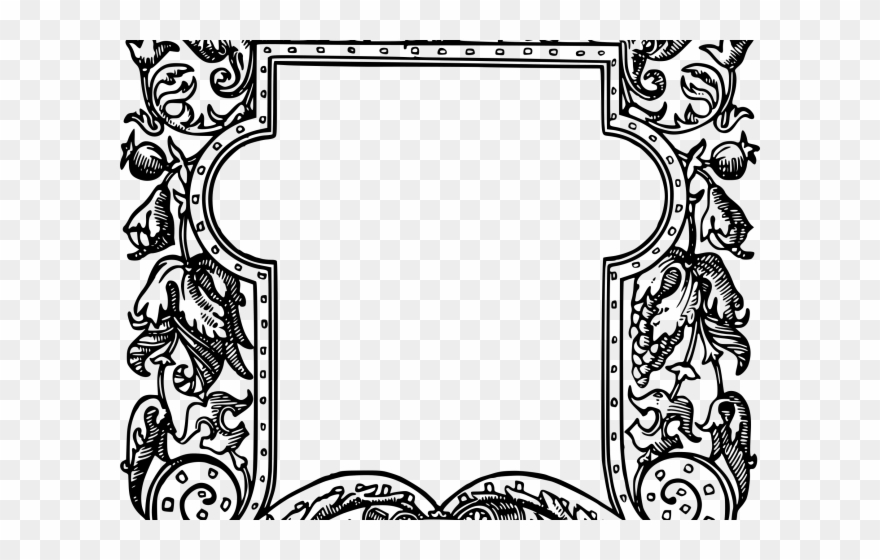 Drawn Frame Filigree - Picture Frame Clipart