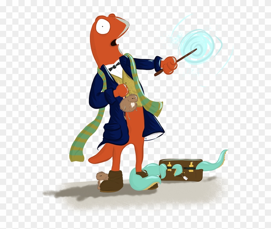 Newt Salamander - Salamander Character Clipart