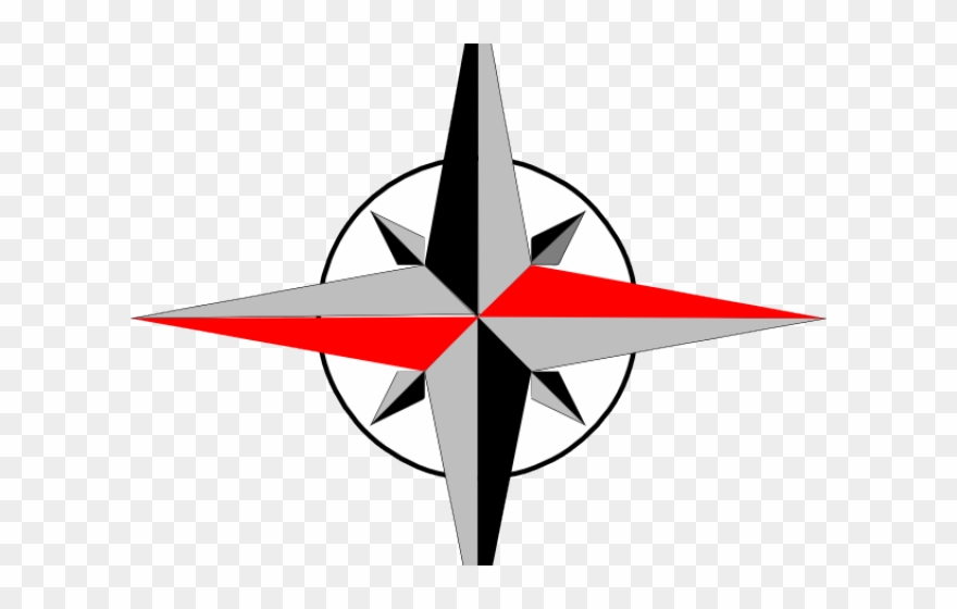 Compass Clipart North - North East South West Symbol - Png Download