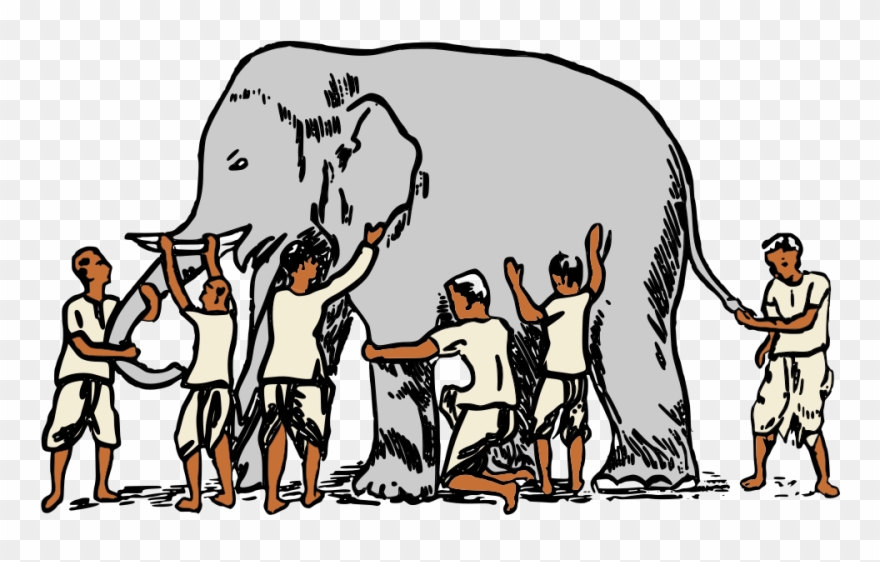 The Middle” Somewhere - Blind Men And The Elephant Clipart