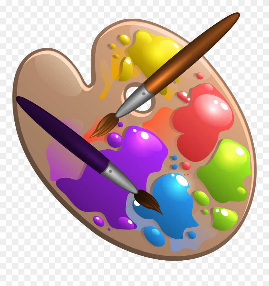 Clip Art Free Library Free Paint Brush Clipart - Png Download