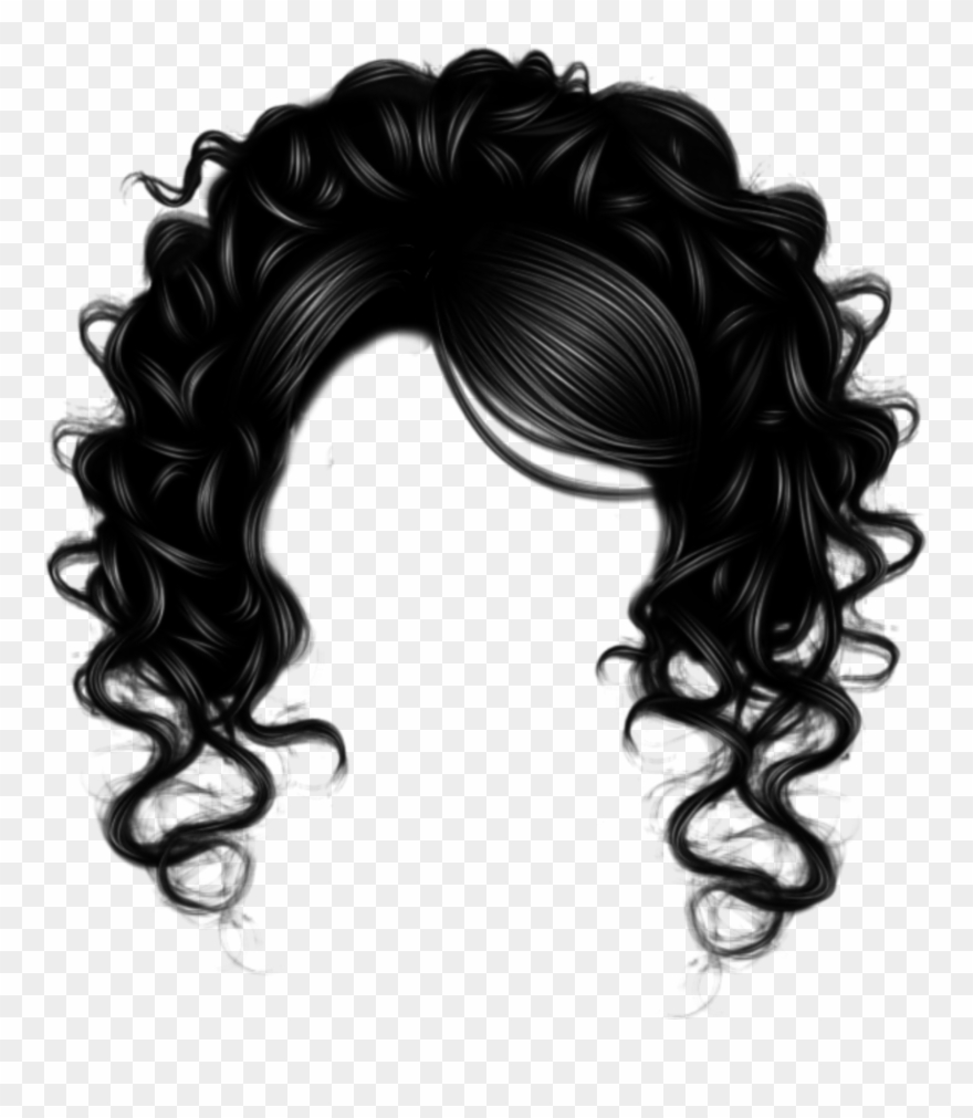 Cross Hairs Clip Art - Black Hair Transparent Background - Png Download