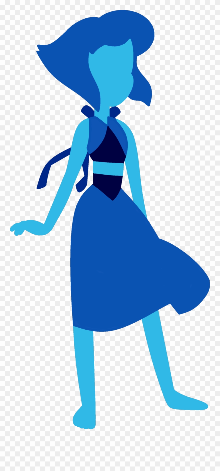 Child Silhouette Clipart - Steven Universe Lapis Star - Png Download
