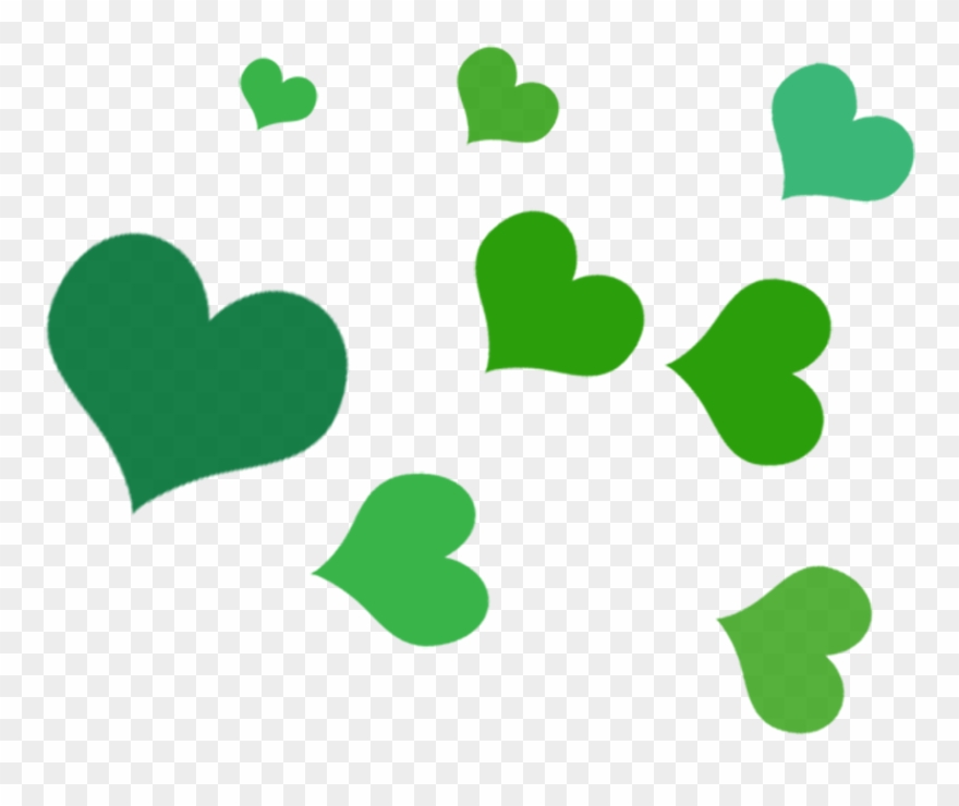 Green Leaves Clipart Leaf Shape - Heart Shape Leaves Png Transparent Png