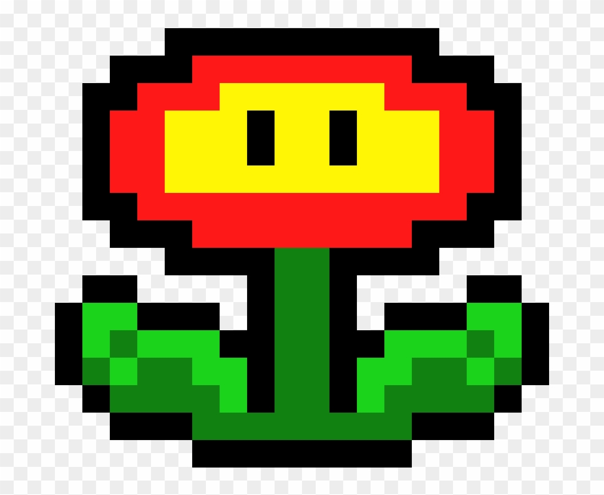 Super Mario Bros - Fire Flower Mario Png Clipart