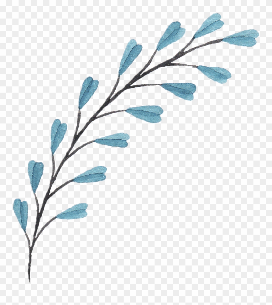 Bouquet Of Flowers Png - Branches And Flowers Drawing Clipart