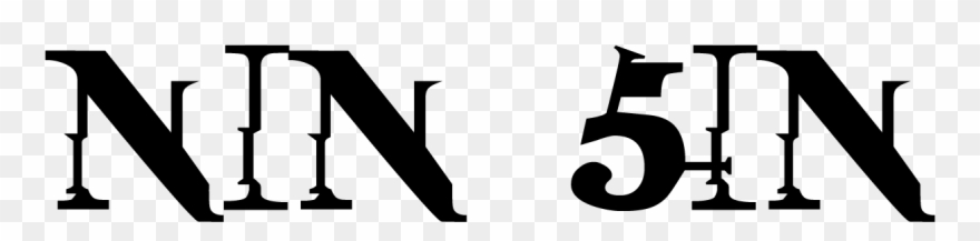 Nine Inch Nails 'sin' - Nine Inch Nails Logo Png Clipart