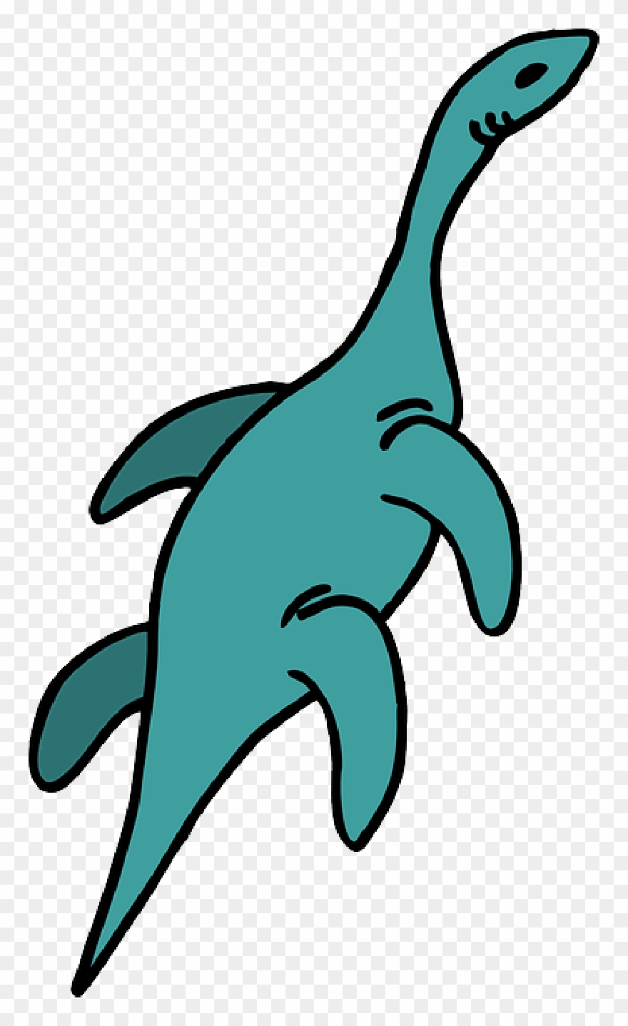 Vector Graphics,free Pictures - Water Dinosaur Clip Art - Png Download