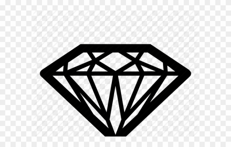 Drawn Gems Diamond Shape - Diamond Clipart