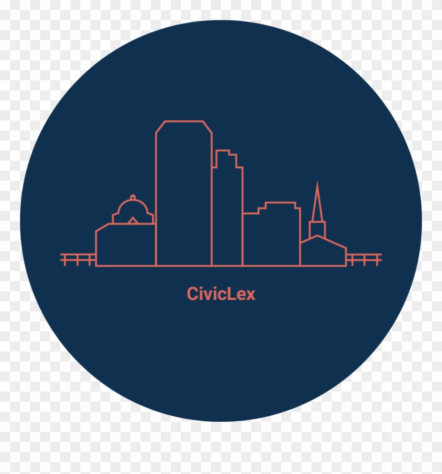 Civiclex Cityscape Bumper Sticker Clipart