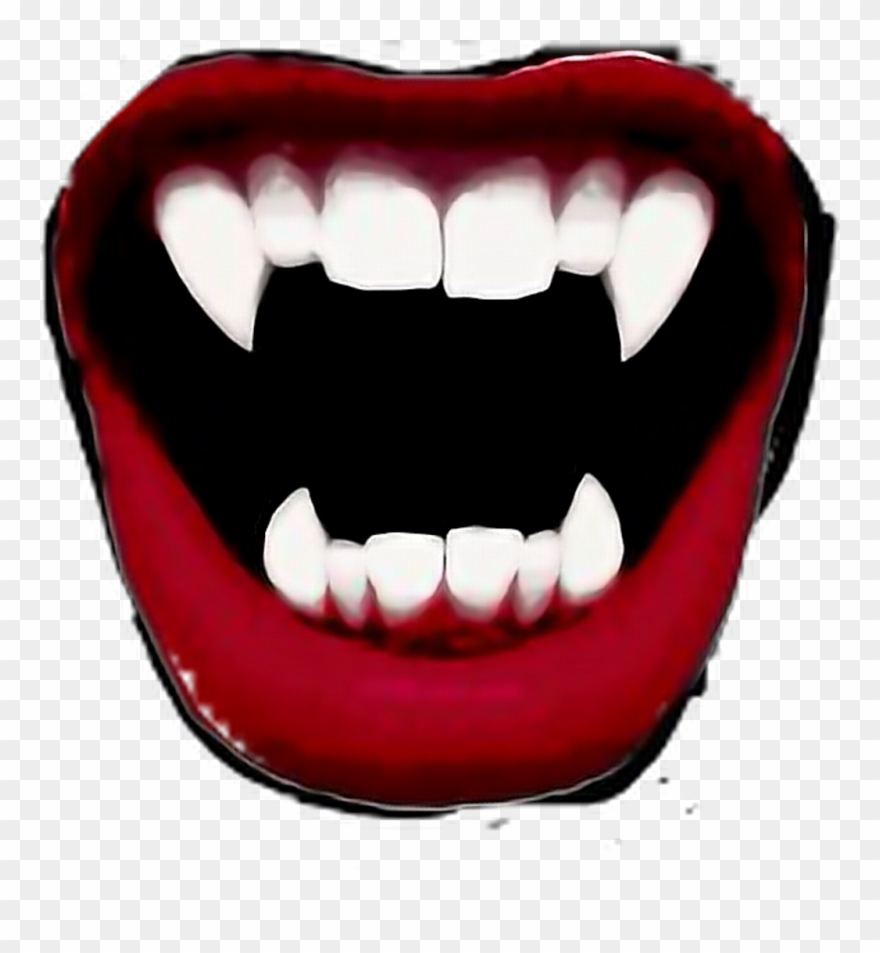 Fangs Sticker - Vampire Smile Clipart