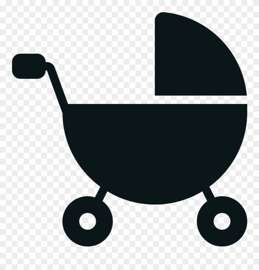 Toicon Icon Stone Push - Baby Stroller Clipart - Png Download
