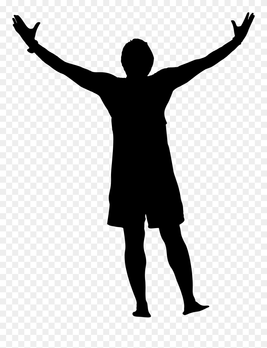 Silhouette Person - Man Silhouette Png Clipart
