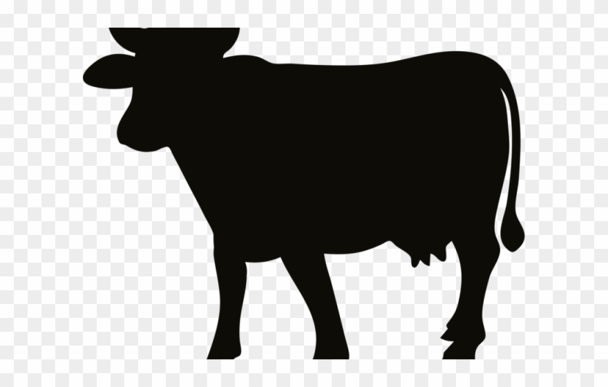 Cow Clipart - Cow Silhouette Png Transparent Png