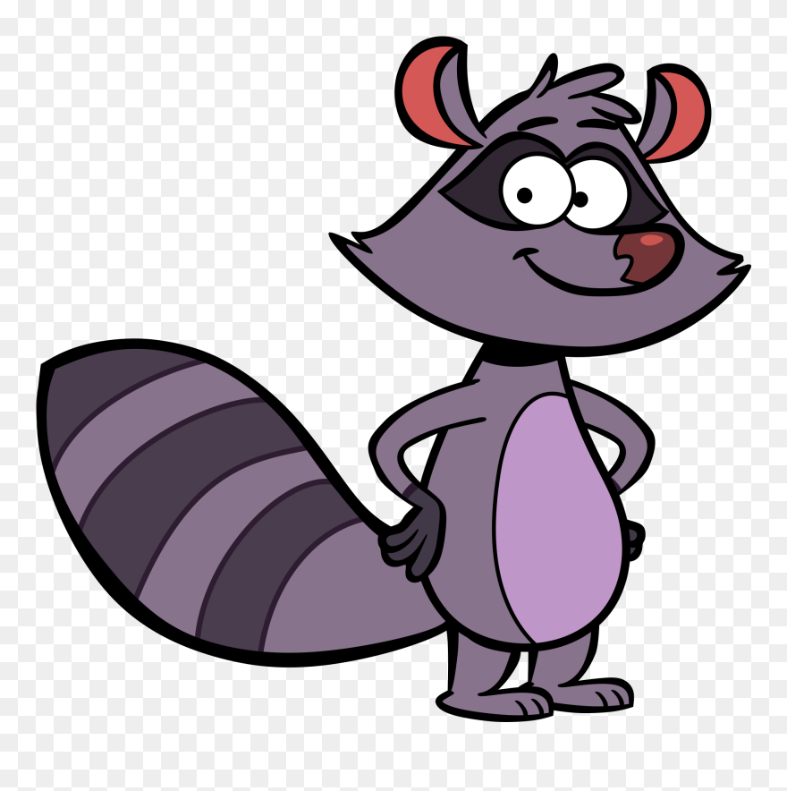 Raccoon - Nature Cat Raccoon Clipart