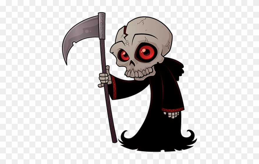 Click And Drag To Re-position The Image, If Desired - Little Grim Reaper Drawing Clipart