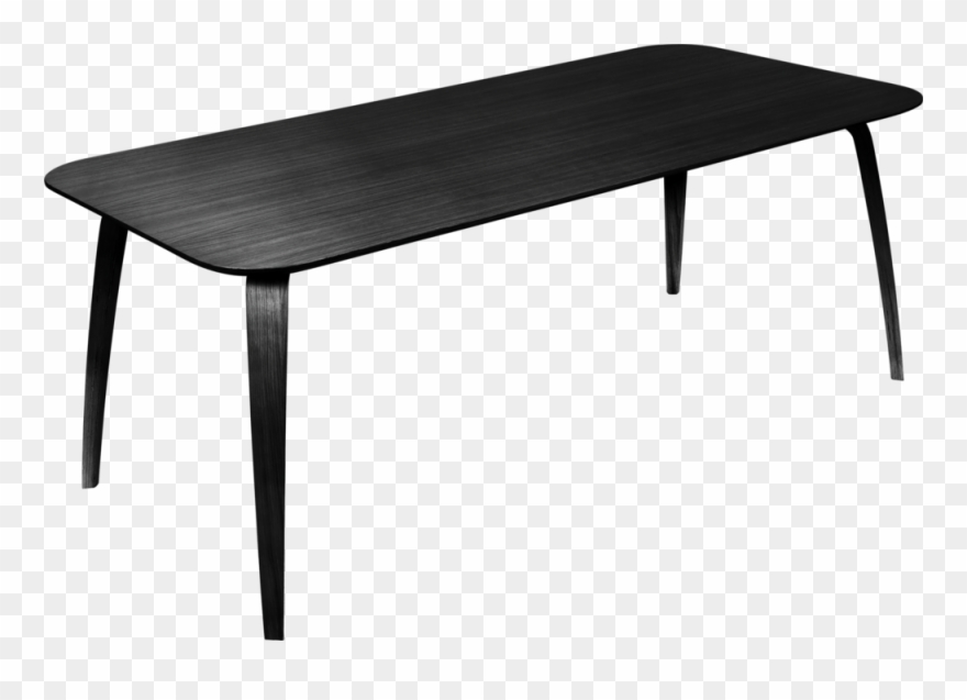 Gubi Dining Table - Gubi Rectangular Dining Table Black Clipart