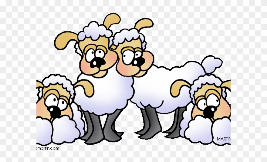 Herd Clipart Lost Sheep - Herd Of Sheeps Clipart - Png Download