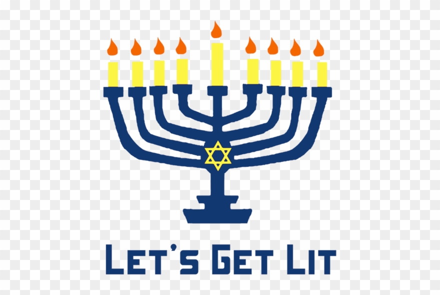 Let's Get Lit Menorah Hanukkah Svg/png/eps/jpg File - Hanukkah Clipart
