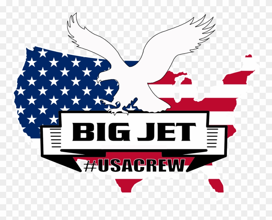 Usa Crew - North America Map Flag Clipart