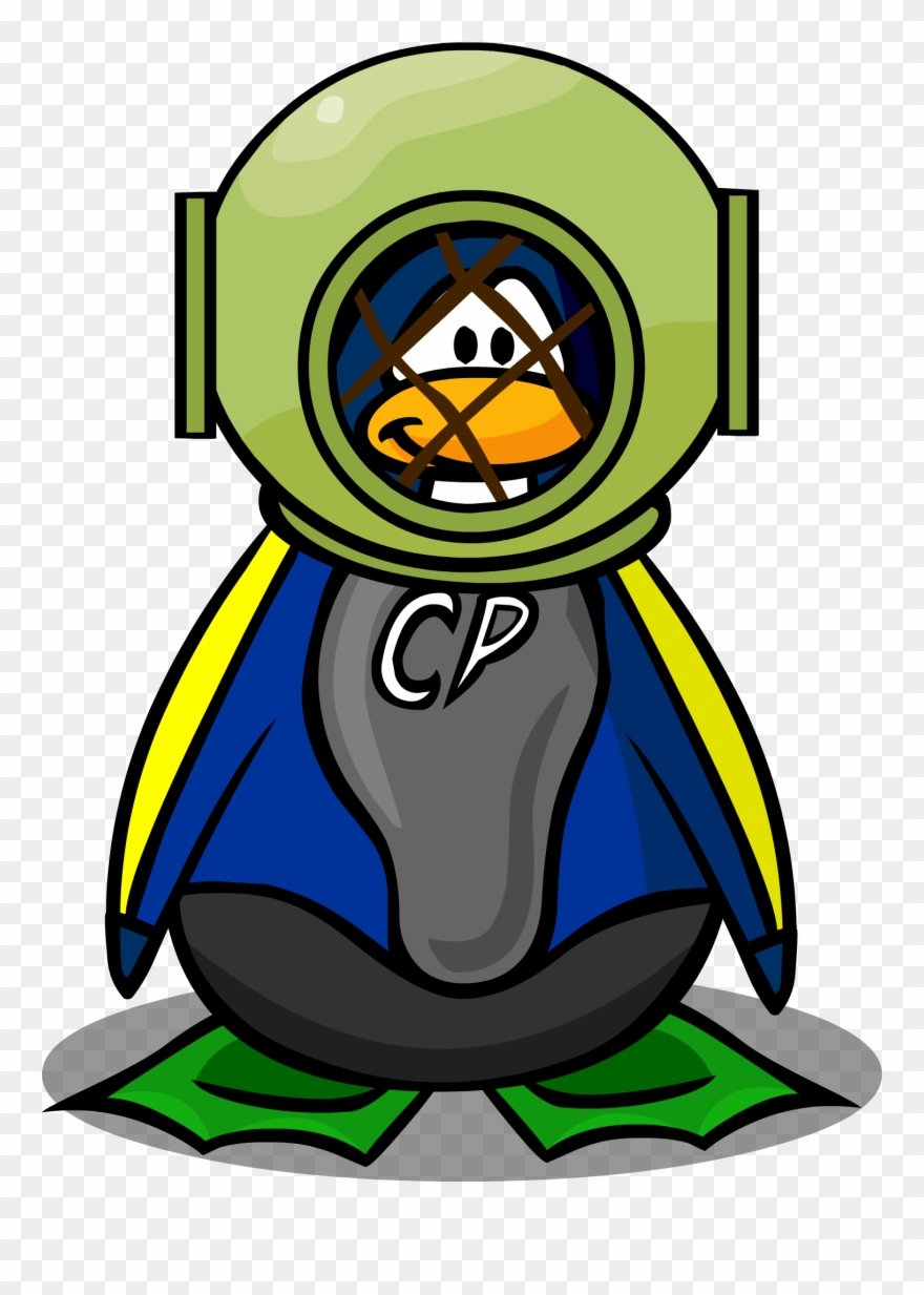 Diver Png - Penguin Diver Png Clipart