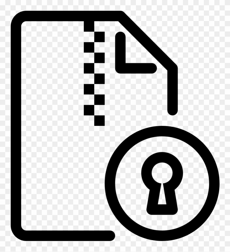 Zip Action Lock Zip Action Lock Zip Action Lock - Type Form Icon Clipart