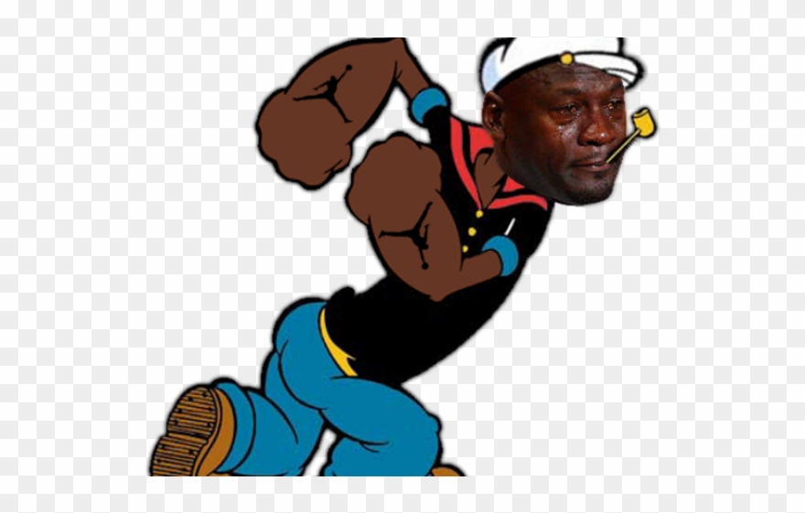 Michael Jordan Clipart Transparent - Popeye The Sailor Man Basketball - Png Download