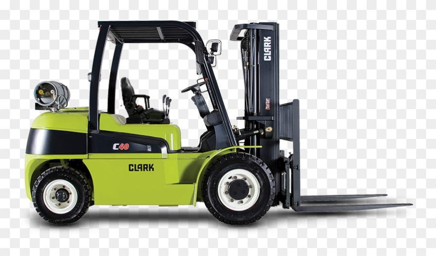 Clark C40 Forklift Clipart