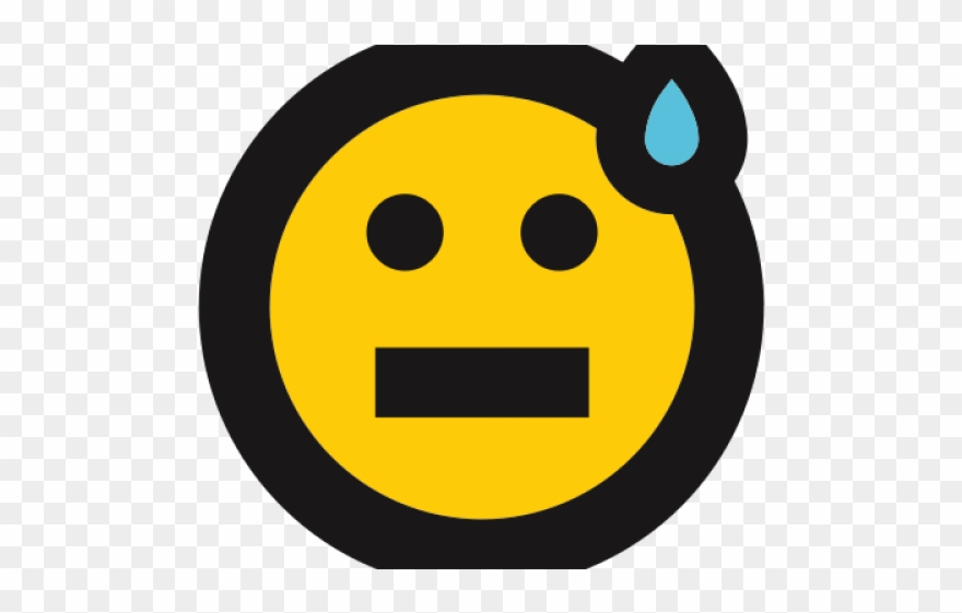 Nerves Clipart Worried Face - Smiley - Png Download