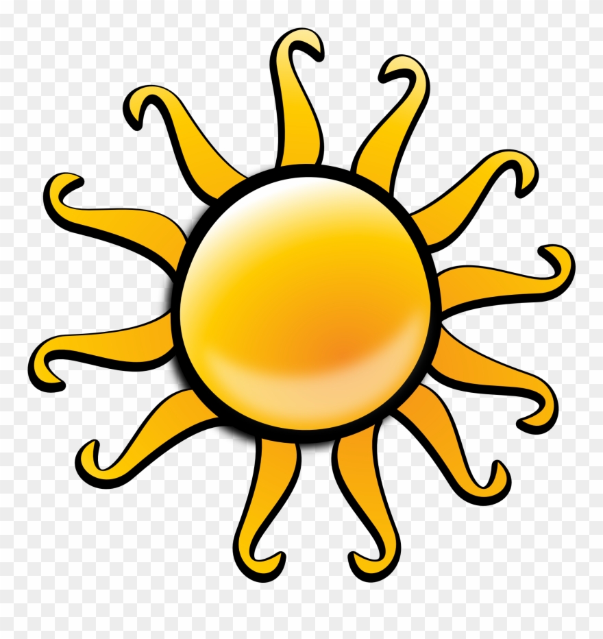 2041 X 2041 - Transparan Güneş Clipart