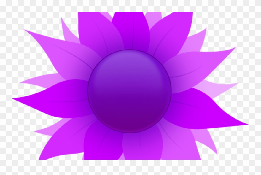 Free Purple Sunflower Cliparts, Download Free Clip - Circle - Png Download