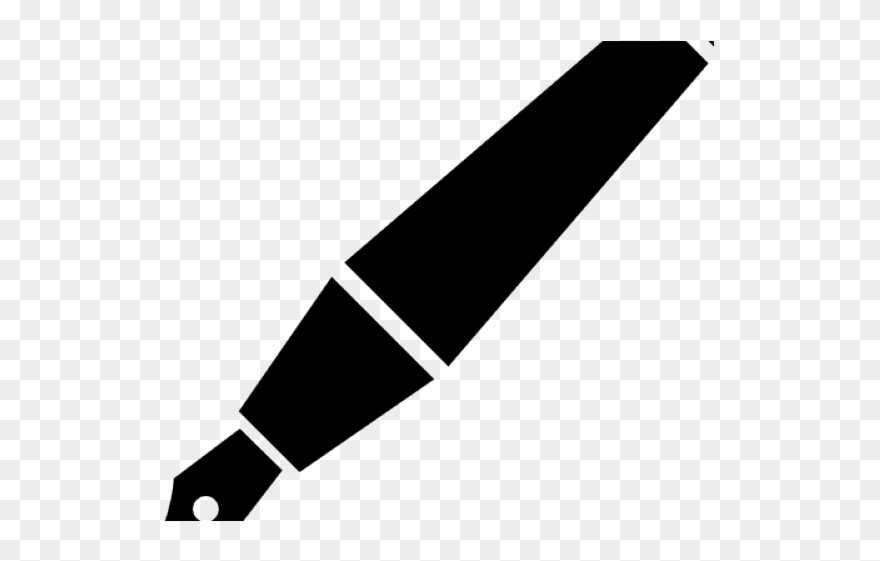 Quill Clipart Vintage Pen - Fountain Pen Clipart Black And White - Png Download