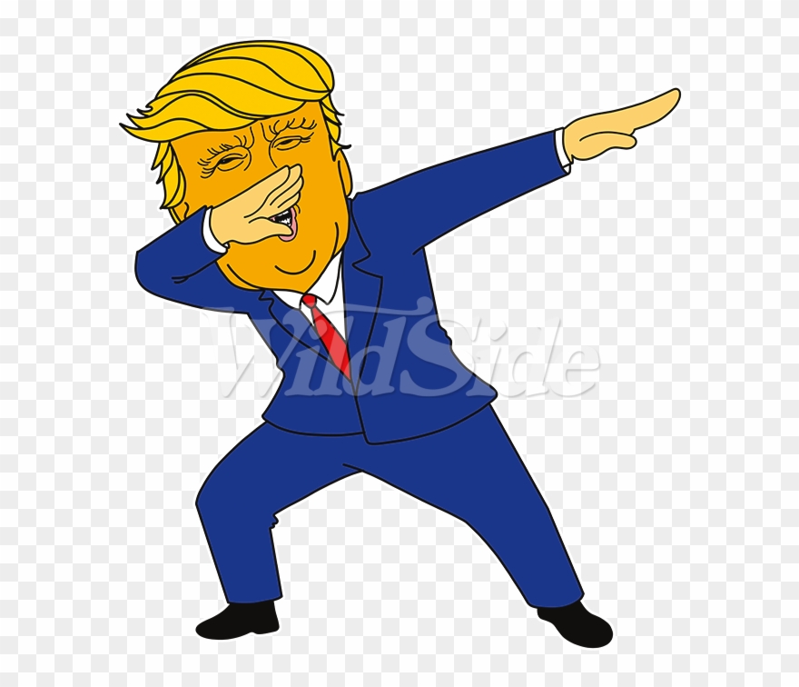 Cartoon Trump Dabbing - Cartoon Clipart