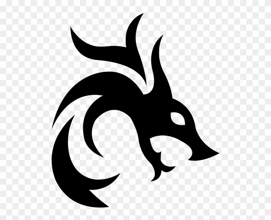 Rising Dragon Logo Clipart