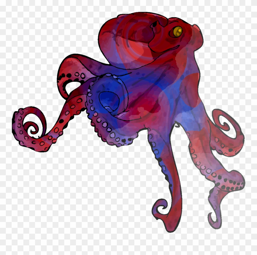 Cephlathurem, A Land Octopus Monster From Aerix - Illustration Clipart