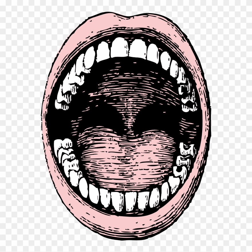 Clipart - Open Mouth - Screaming Mouth Png Transparent