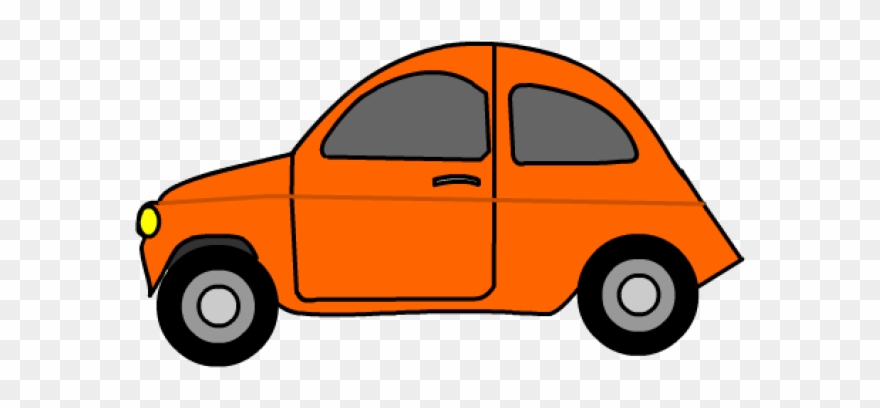 Driving Clipart Orange Car - Girl In Car Clipart - Png Download
